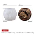 Moule en silicone écureuil réaliste pour bougies DIY avec détails de taille et poids - Taille du Moule 94x93x75mm