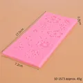 Molde de silicona rosa con flores y hojas para decoración profesional de tartas - Patrón de Plantas de Hojas Florales (50-1573-A)