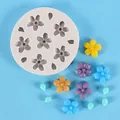 Cherry blossom flower silicone mold for DIY cake decoration and resin clay crafts, 93g - Cherry Blossom Daisy Style (50-2432) / Gray