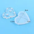Heart-shaped crystal epoxy silicone mold for DIY resin coasters - Small Diamond Heart Style (60-306) / S
