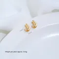 Polierter goldener Edelstahlbuchstabe J Abstandsperle für handgefertigten Schmuck - Buchstabe J (H79-10) / 1 Stück / Goldplattierter Stahl