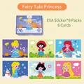 Creative DIY 3D EVA sticker art kit for children with 6 different fairy tale princess patterns - 6 Sheets/Pack / Fairy Tale Princess