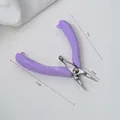 Professional purple stainless steel needle-nose jewelry pliers for manual DIY beading tools - GT Round Nose Pliers (MP-104) / Taro Purple