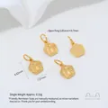 Sierlijke 24K vergulde bloemhangers voor DIY sieraden maken en handgemaakte accessoires - Ijs Geluk Bloem Hanger (G974-11) / 1 Stuk