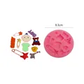 Stampo in silicone neonato per decorazione torte fondente e cioccolato, 8.3cm di diametro, rosa - Diametro 8.3cm