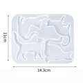 Detailed view of cat-shaped silicone mold for resin DIY with 14.3x11cm dimensions - Cat Style (60-1052) / 60-1052