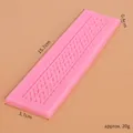 Molde de silicona con textura de corteza rosa para decoración de tartas profesional - Textura de Corteza Rayada (50-1551-A)