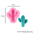 Siliconen cactusvorm voor DIY aromatherapie wax en gipsambachten voor autodecoratie - Cactus Stijl (50-1871-A) / 50-1871-A