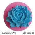 Moule en silicone en forme de rose 3D pour gâteaux fondants et chocolat, poids 40g - Style Rose (50-91-A) / 5x4.5x2cm
