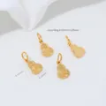 24K vergulde kalebas hanger voor het maken van DIY-sieraden en handgemaakte accessoires - Ijs Geluk Calabash Hanger (G974-12) / 1 Stuk