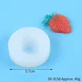 Erdbeerförmige Silikonform für DIY Kuchendekoration und Kunstharz-Bastelprojekte - SKU - 50-3150-D (5.7cm)
