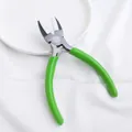 Dettaglio pinze con becchi in nylon per gioielleria con manici verdi - Pinza Con Ganascia in Nylon (Manico Verde) / Confezione singola / Verde