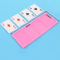 Stampo in silicone per carte da poker per decorazione torte con fessure e misure - Stile Carta da Poker A a 4 Cavità (50-601-A)