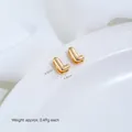 Vergoldete Edelstahl Buchstabenperle L für DIY Schmuckherstellung Ketten Armband - Buchstabe L (H79-12) / 1 Stück / Goldplattierter Stahl