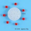 Runde Himbeerform Silikonform für DIY Fondant Tortendeko und Tonhandwerk Projekt - 50-3252-D (5.3cm)