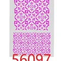 Intricate magenta floral pattern DIY stencil for coffee latte art and painting - Rose Red Mandala Style (56097)