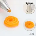 Stainless steel piping nozzle 40-82 for rose cake decorating with 6 teeth star tip - 6-Teeth 6-Hole Star Style (40-82) / 40-82