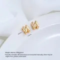 Vergoldete Edelstahl-Buchstabenperle M für die DIY-Schmuckherstellung Größe 8x6 mm - Buchstabe N (H79-14) / 1 Stück / Goldplattierter Stahl