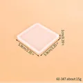 Square silicone coaster mold for DIY epoxy resin casting, 5.9cm x 5.9cm size variant - Small Square Plate (60-347) / 5.9x5.9x1cm