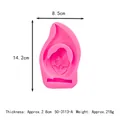 Dimensions détaillées du moule en silicone de la sainte famille pour les bougies DIY - Style Vierge Marie (50-3113-A)