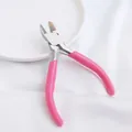 Primo piano di tronchesi diagonali professionali rosa per la creazione di gioielli fai da te - Tronchese Diagonale (Manico Rosa) / Confezione singola / Rosa