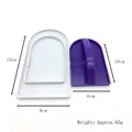 Dimensioni dettagliate e peso dello spalmatore per fondant professionale con manico - Set da 2 Pezzi (Levigatrice Viola + Base Bianca)(58018) / 58018 Confezione Semplice