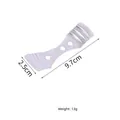 Metal candle wick centering tool with 3 holes, 9.7cm length DIY accessory - Three-Hole Metal Wick Centering Tool (SK-J1923) / 1 Piece (SK-J1923)