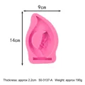 Détail du moule en silicone rose pour bougie Bouddha avec dimensions et poids pour le DIY - Style Bouddha (50-3137-A)