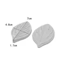 Graue Silikonform Blattader mit 7cm x 4,8cm Maßen für die Zuckerblumen-Herstellung. - 50-964-B