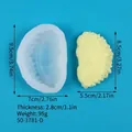 Detailansicht der Silikonform in Durian-Form mit Maßen für die DIY-Kuchendekoration - Durian-Stil (50-3781-D)
