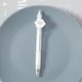 Creative transparent gel pen with a smiling white cloud charm, click-action stationery - Cloud / 0.5mm