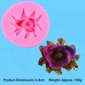 3D flower rose and sunflower silicone mold for DIY cake decor and candle making - 3D Rose Sunflower Mold (50-3178-A)