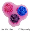Moule en silicone rose pour la décoration de gâteaux et chocolats - 6.3x6x1.5cm