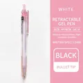 Minimalistischer, transparenter rosa Gelstift mit 0,5 mm schwarzer Tintenmine - 0.5mm / Rosa