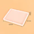 Grand moule en silicone rectangulaire pour sous-verres et plateaux en résine, 19,8x15,7 cm. - 19.8x15.7x1.2cm