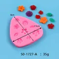 Pink flower sunflower rose silicone mold for DIY baking and resin crafts approx 35g weight - Flower Leaf Style (50-1727-A) / 50-1727 Pink / Pink