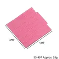 Rosa Silikonform mit Holzmaserung für DIY-Fondant-Kuchendekoration und Backen - Holzmaserung-Stil (50-497) / 10x10.2cm / Rosa
