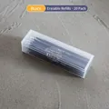 20-pack of black 0.5mm erasable gel pen refills in a durable clear plastic box - Erasable Refill / 20 Pieces/Pack / Black