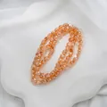 Unregelmäßige facettierte Bernsteinglasperlen für handgefertigten DIY-Schmuckherstellung - Irisierender Facettierter Stil (20#) / 90 Stück/Packung