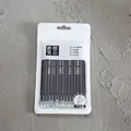 15-pack of black 0.5mm ST-tip erasable pen refills in a transparent pouch - Erasable Refill / 15 Pieces/Pack / Black