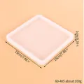 Moule en silicone carré pour dessous de verre en résine DIY avec dimensions de 19 cm - 19x19x1cm
