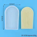 Stampo in silicone geometrico ad arco per vassoi di candele fai da te e aromaterapia - Stile Arco Alto (50-3236-D)