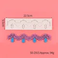 Silikonform mit Spitzenbogen für Tortendekoration und Schokolade, ca. 94g Gewicht - Spitzenschleife-Form (50-2915-B)