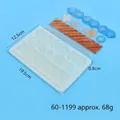 Rectangular silicone lace mold for DIY chocolate cake decoration and clay handicraft tools - Geometric Woven Texture (60-1199) / 19.5x12.5x0.8cm