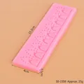 Molde de silicona rosa grande con textura de corteza para decorar tartas, 15,2x4x0,5cm - Textura de Borde de Corteza (50-1558-A)