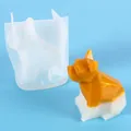 3D geometric French Bulldog silicone mold for epoxy resin casting and DIY crafts - Faceted Bulldog Shape