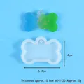 Knochenförmige Silikonform mit Maßen 6,4x4cm für DIY Harz-Anhänger Handwerk - Mittlere Einzelknochenform (60-1120)