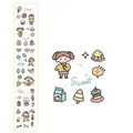 Japanese style cartoon girl stickers for DIY journal and water bottle decoration - 05 Dessert Freedom / 6x35cm