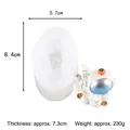 Dimensions and detail of astronaut silicone mold for DIY cake decoration - 50-2621-D