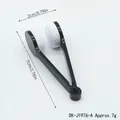 Microfiber eyeglass lens cleaning tool showing 7cm length and 2cm width dimensions - Portable Type / Black